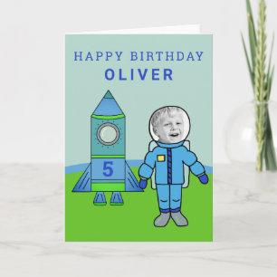Tarjeta Cumpleaños del astronauta astronauta