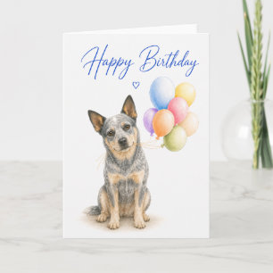Tarjeta Cumpleaños del Australian Cattle Dog