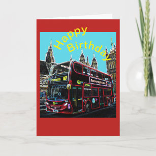 Tarjeta Cumpleaños del autobús de Londres