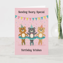 Tarjeta Cumpleaños del Ballet Cute