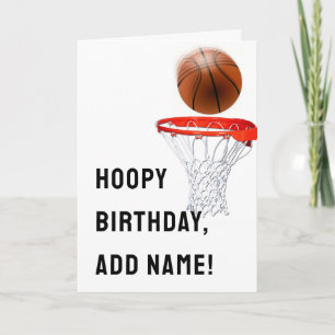Tarjeta Cumpleaños del baloncesto