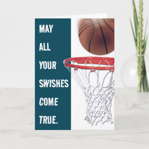 Tarjeta Cumpleaños del Baloncesto Personalizado
