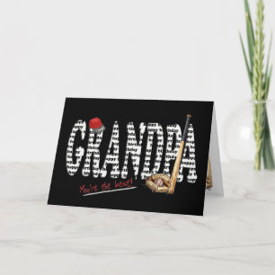 Tarjeta Cumpleaños del béisbol para el abuelo