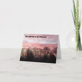 Tarjeta Cumpleaños del bosque oscuro