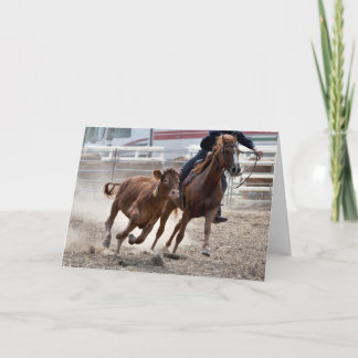 Tarjeta Cumpleaños del caballo de tala de ternera