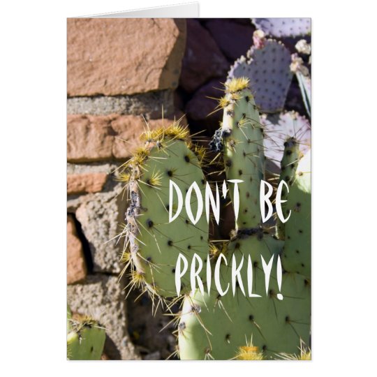 Tarjeta Cumpleaños del cactus del higo chumbo