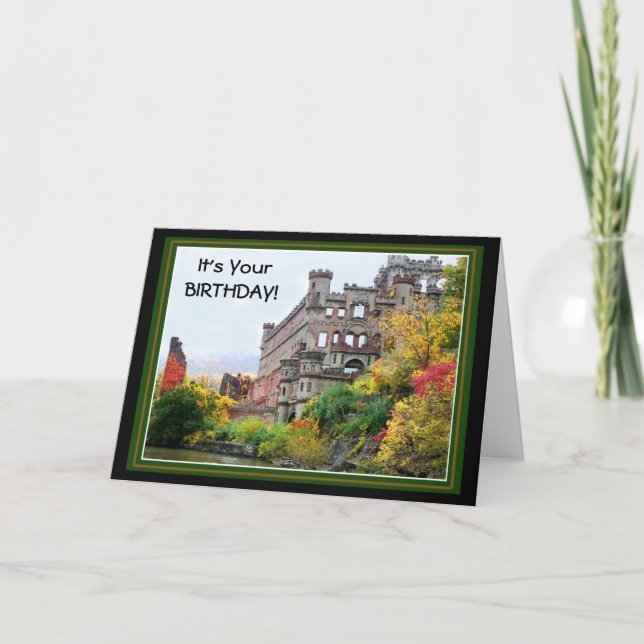 Tarjeta Cumpleaños del Castillo Bannermans/ Caída (Anverso)