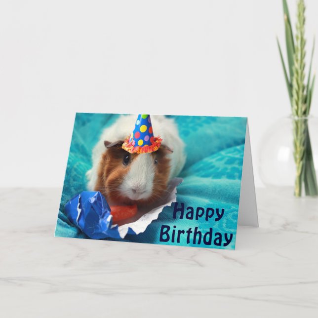 Tarjeta Cumpleaños del cerdo (Anverso)