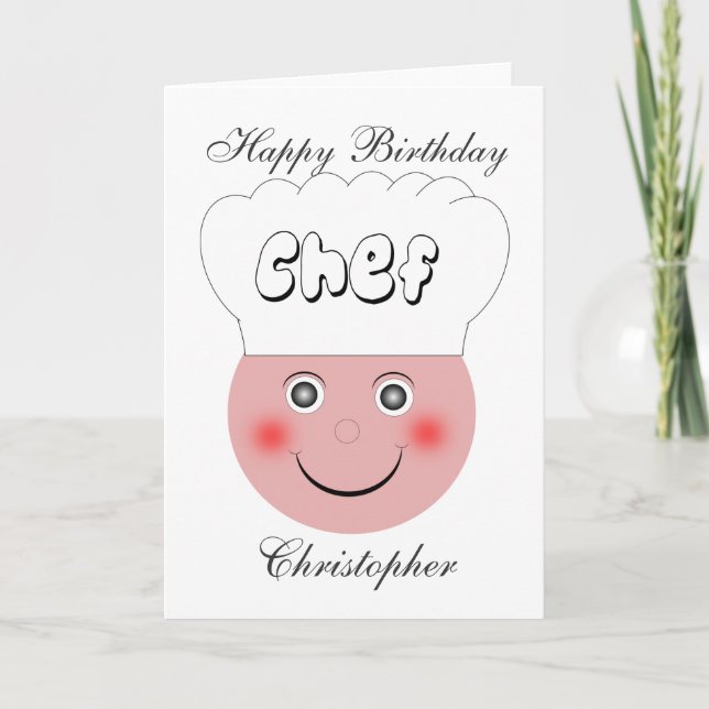 Tarjeta Cumpleaños del Chef (Anverso)