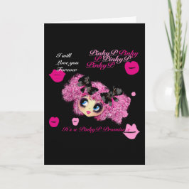 Tarjeta Cumpleaños del chica Kawaii - personalizado