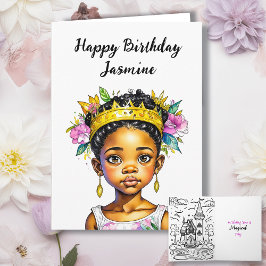 Tarjeta Cumpleaños del Chica personalizado