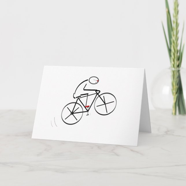 Tarjeta Cumpleaños del ciclista (Anverso)