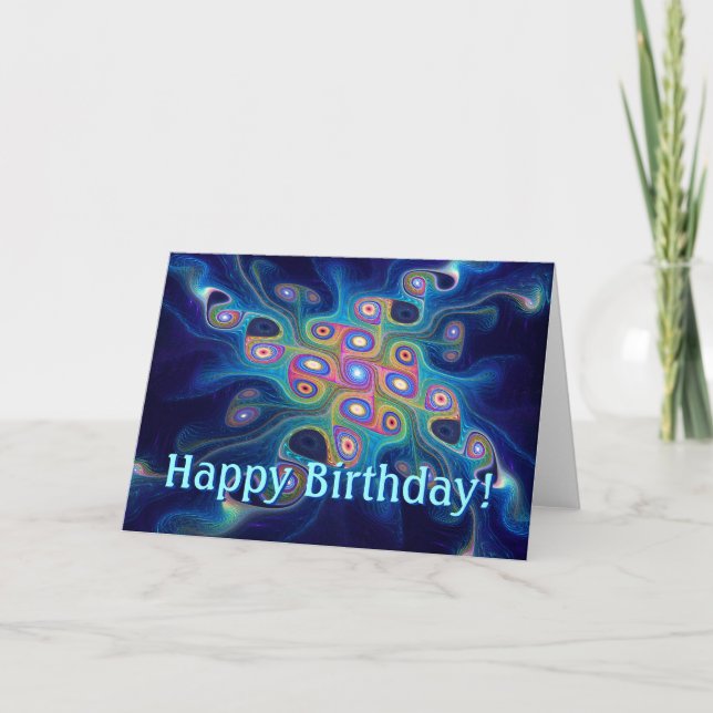 Tarjeta Cumpleaños del cielo del Shaman (Anverso)