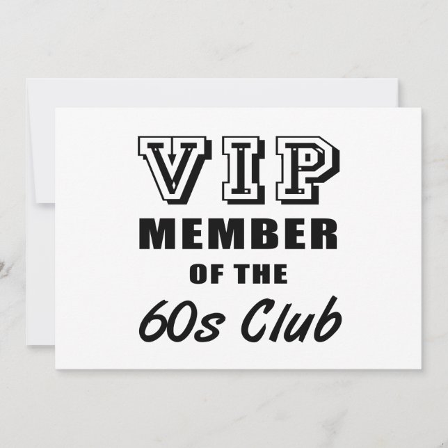 Tarjeta Cumpleaños del Club de los 60 (Anverso)