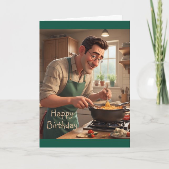 Tarjeta Cumpleaños del Cocinero (Anverso)