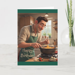 Tarjeta Cumpleaños del Cocinero