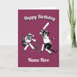 Tarjeta Cumpleaños del críquet
