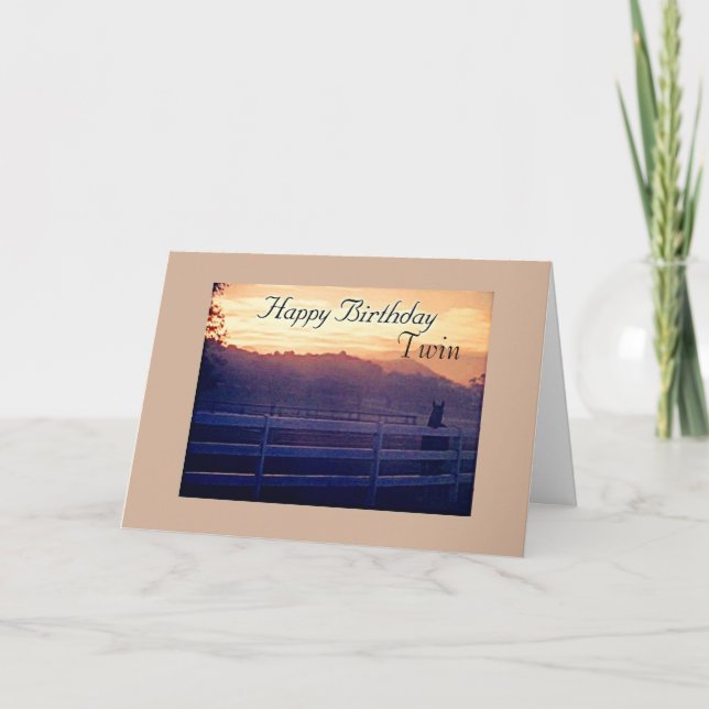 TARJETA CUMPLEAÑOS DEL CUMPLEAÑOS DEL HORSE LOVER (Anverso)