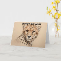 cumpleaños del dibujo de la cabeza del chita