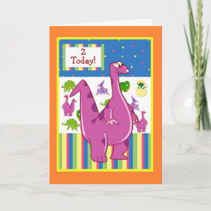 Tarjeta Cumpleaños del dinosaurio