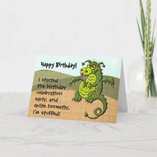 Tarjeta Cumpleaños del Dragon