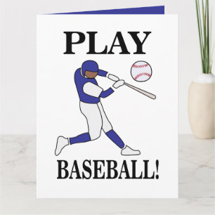 Tarjeta Cumpleaños del entrenador de béisbol jugador