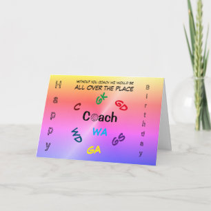Tarjeta Cumpleaños del entrenador de Netball
