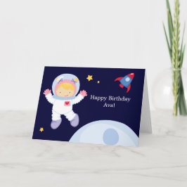Tarjeta Cumpleaños del Espacio Astronauta