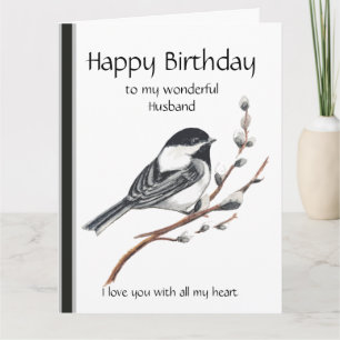 Tarjeta Cumpleaños del Esposo Amor de mi Corazón Carbonero