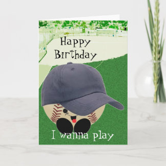 Tarjeta Cumpleaños del fanático del béisbol