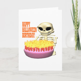 Tarjeta Cumpleaños del feliz Halloween
