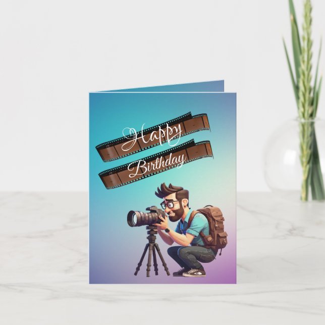 Tarjeta Cumpleaños del Fotógrafo  (Anverso)