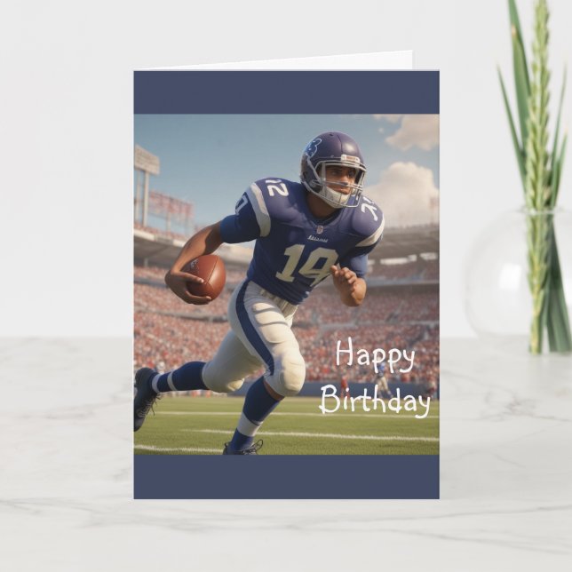 Tarjeta Cumpleaños del fútbol (Anverso)