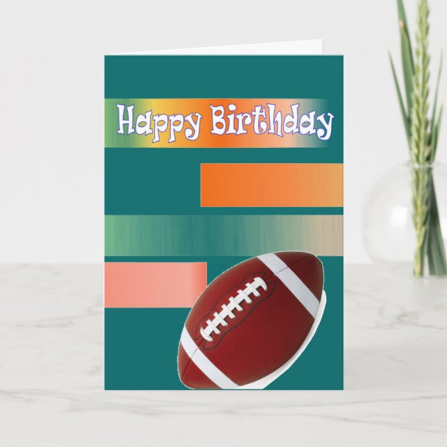 Tarjeta Cumpleaños del fútbol (Anverso)