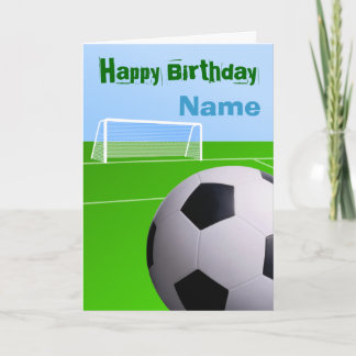 Tarjeta Cumpleaños del fútbol