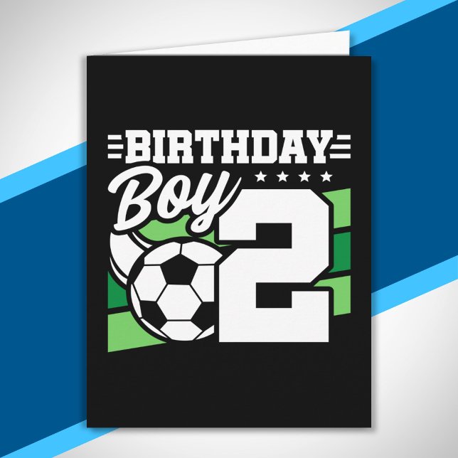 Tarjeta Cumpleaños del fútbol - Niño de 2 años - Segundo c (Subido por el creador)
