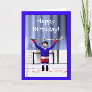 Tarjeta Cumpleaños del ganador de hockey