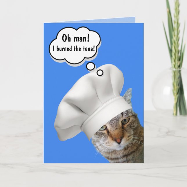Tarjeta Cumpleaños del Gato de Rupie Chef (Anverso)