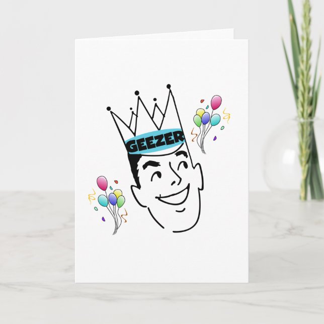 Tarjeta Cumpleaños del Geezer (Anverso)