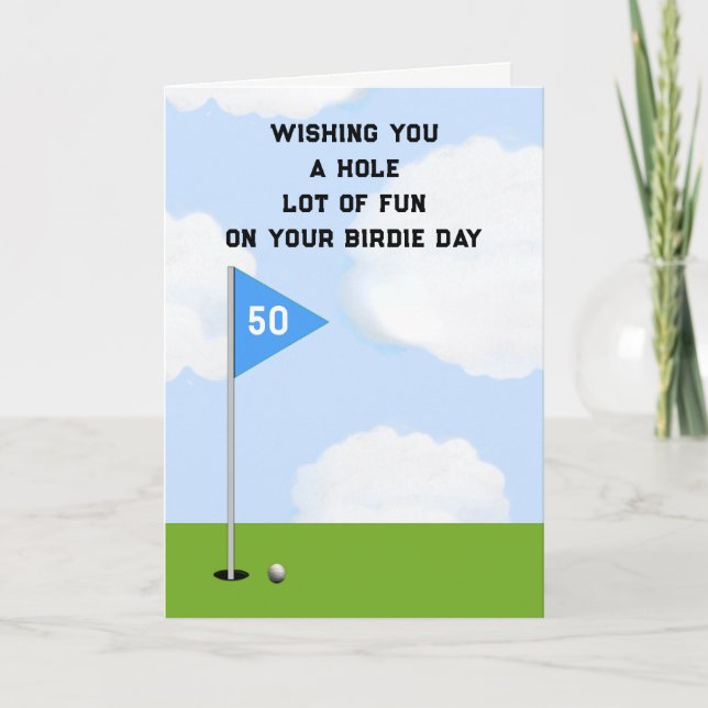 Tarjeta Cumpleaños del Golf (Anverso)