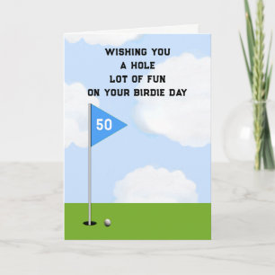 Tarjeta Cumpleaños del Golf