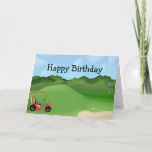 Tarjeta Cumpleaños del Golf