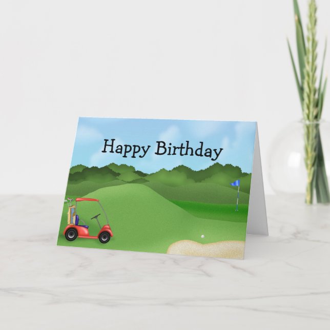 Tarjeta Cumpleaños del Golf (Anverso)