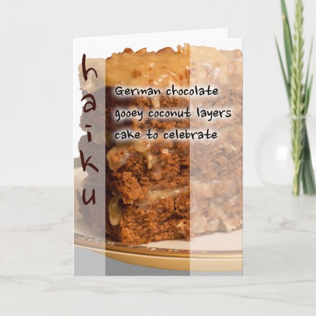 Tarjeta Cumpleaños del Haiku (Anverso)