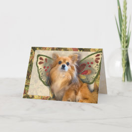 Tarjeta Cumpleaños del hario de Chihuahua Longhair