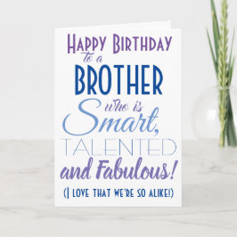 Tarjeta Cumpleaños del Hermano Funny