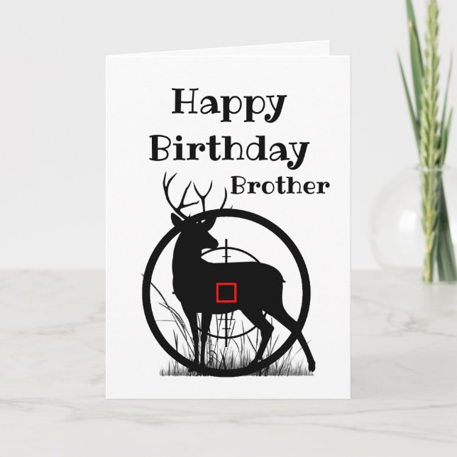 Tarjeta Cumpleaños del hermano sobre el humor de la cruz d (Anverso)