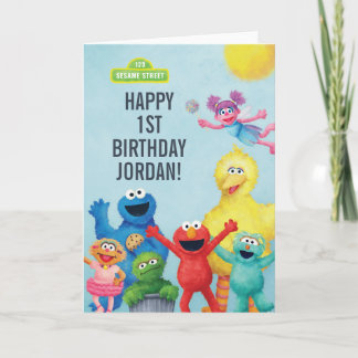 Tarjeta Cumpleaños del Ilustracion de caracteres de Plaza