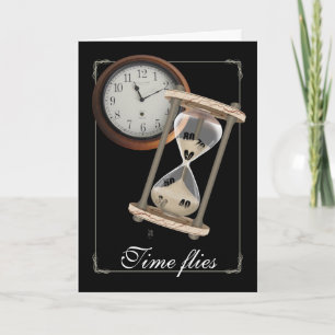 Tarjeta Cumpleaños del jalón - el tiempo vuela