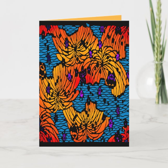 Tarjeta Cumpleaños del jardín acuático de Suki (Anverso)